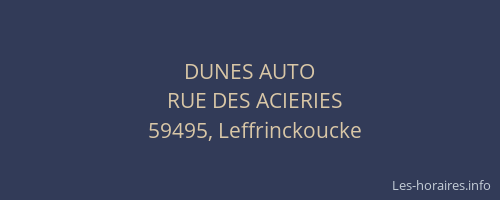 DUNES AUTO