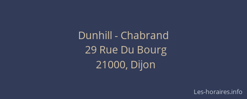 Dunhill - Chabrand