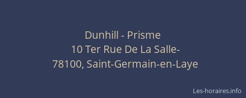 Dunhill - Prisme