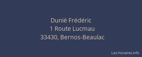 Duni&eacute; Fr&eacute;d&eacute;ric