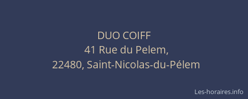 DUO COIFF