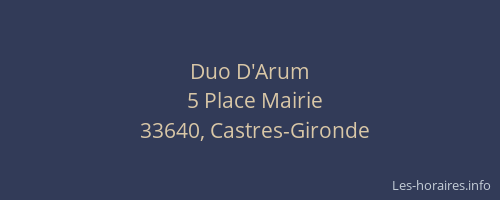 Duo D'Arum