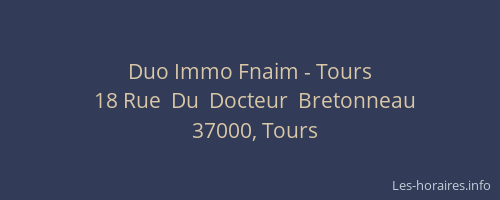 Duo Immo Fnaim - Tours