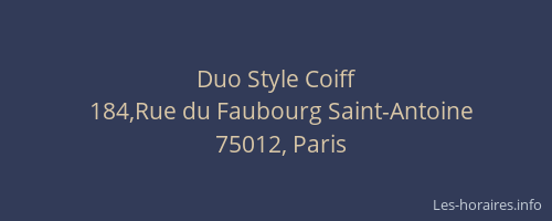 Duo Style Coiff