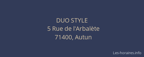 DUO STYLE