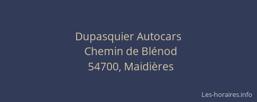 Dupasquier Autocars