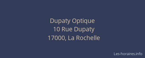 Dupaty Optique