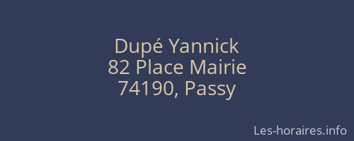 Dupé Yannick