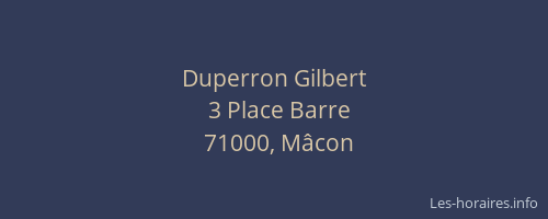 Duperron Gilbert