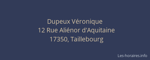 Dupeux V&eacute;ronique