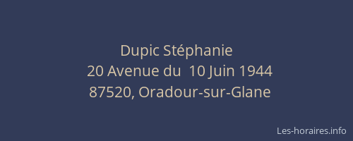 Dupic Stéphanie