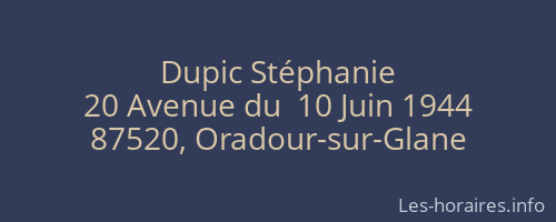Dupic Stéphanie