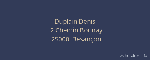 Duplain Denis