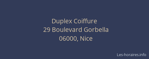Duplex Coiffure