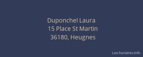Duponchel Laura