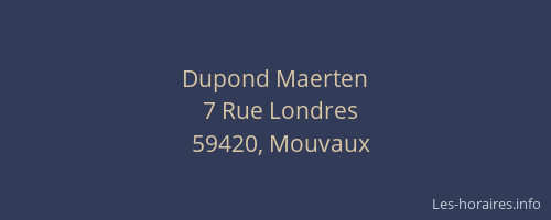 Dupond Maerten