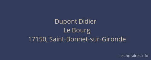 Dupont Didier