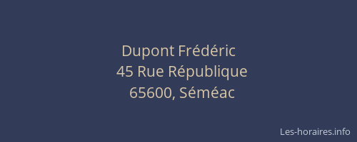 Dupont Frédéric