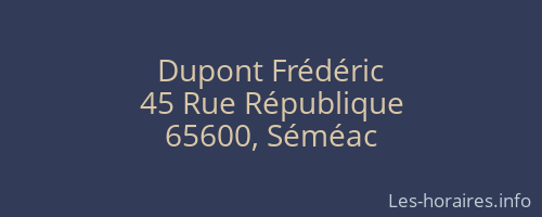 Dupont Frédéric