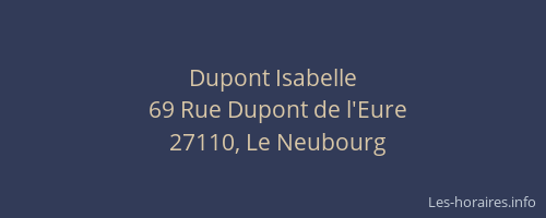 Dupont Isabelle