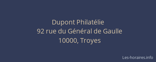 Dupont Philatélie