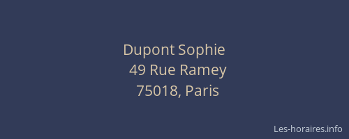 Dupont Sophie