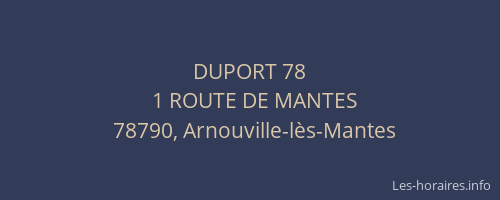 DUPORT 78