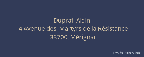 Duprat  Alain