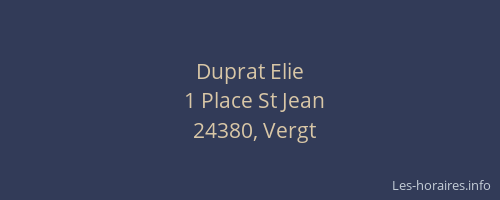 Duprat Elie