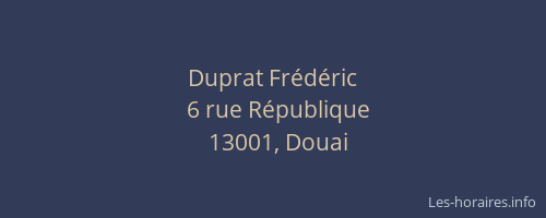 Duprat Frédéric