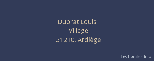 Duprat Louis