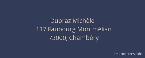 Dupraz Michèle