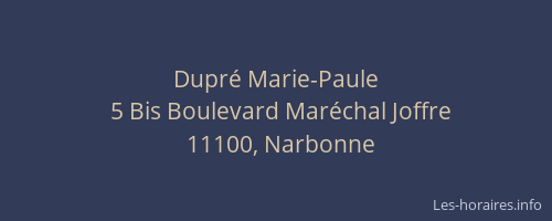 Dupré Marie-Paule