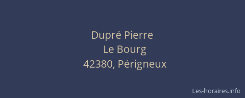 Dupré Pierre