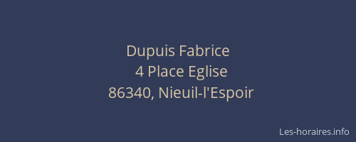 Dupuis Fabrice