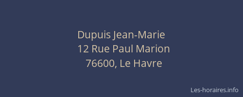 Dupuis Jean-Marie