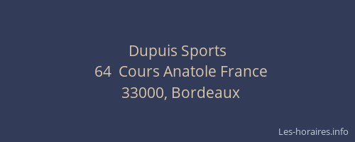 Dupuis Sports