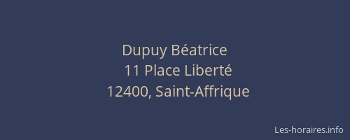 Dupuy Béatrice