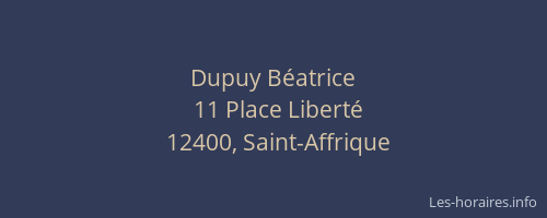 Dupuy B&eacute;atrice