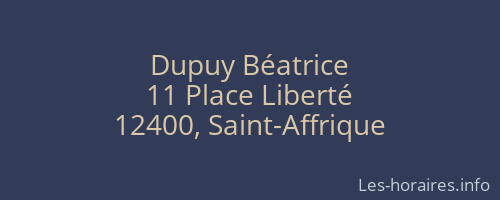 Dupuy Béatrice