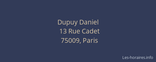 Dupuy Daniel