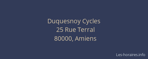 Duquesnoy Cycles