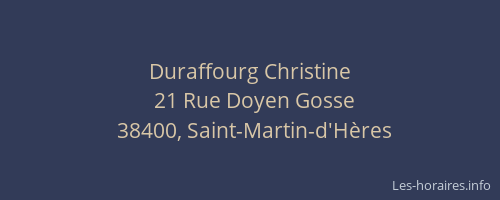 Duraffourg Christine