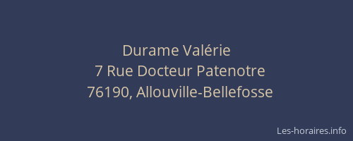 Durame Valérie