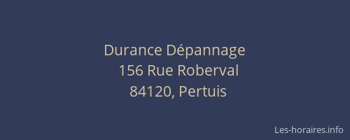 Durance Dépannage