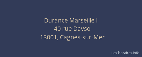 Durance Marseille I