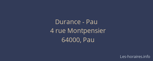 Durance - Pau