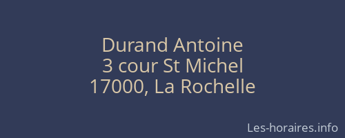 Durand Antoine