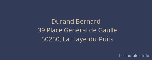 Durand Bernard