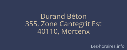 Durand Béton